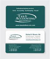 Photos of Visiting Card Sample For Tax Consultant