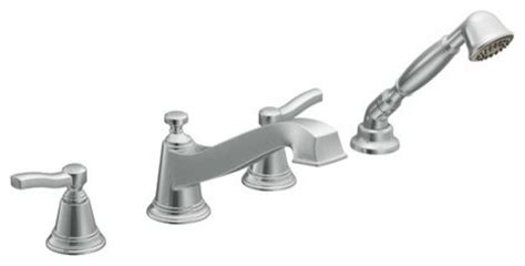 Tub diverter valves work by blocking the natural flow of water out of the tub spout. Moen Rothbury Deck Mount Roman Tub Faucet Trim, Hand ...