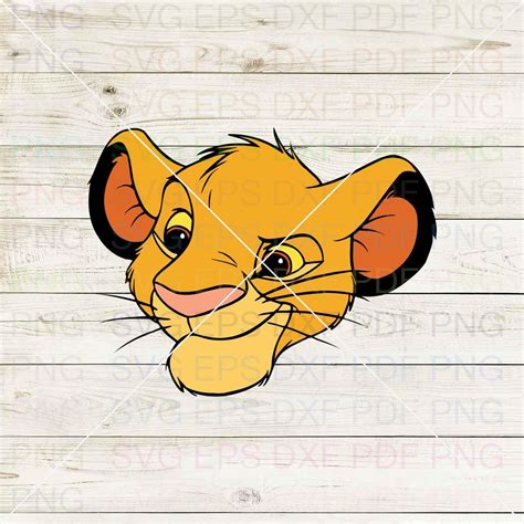 Simba The Lion King 024 Svg Dxf Eps Pdf Png Cricut Cutting Etsy