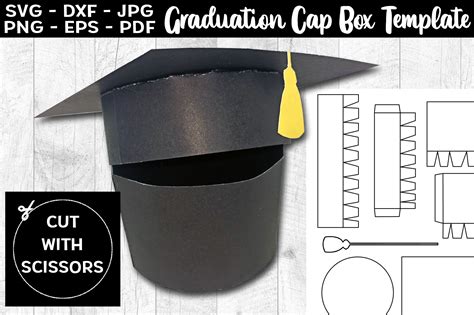 Graduation Cap Box Template