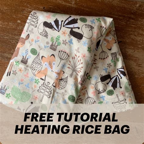 Free Tutorial Thermal Rice Bag Or Heating Pad And Ice Pack This Is
