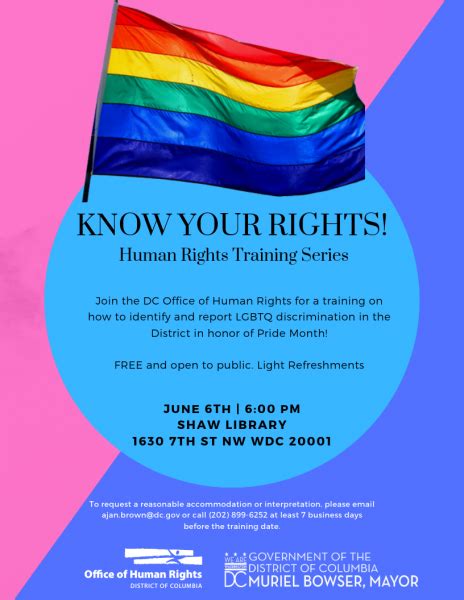 Know Your Rights Series Lgbtq Discrimination Ohr
