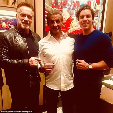 Sylvester Stallone Is Joined By Arnold Schwarzenegger And Son Joe