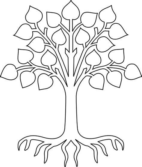 Tree with roots coloring page from trees & leaves category. tree with roots clipart outline 20 free Cliparts ...