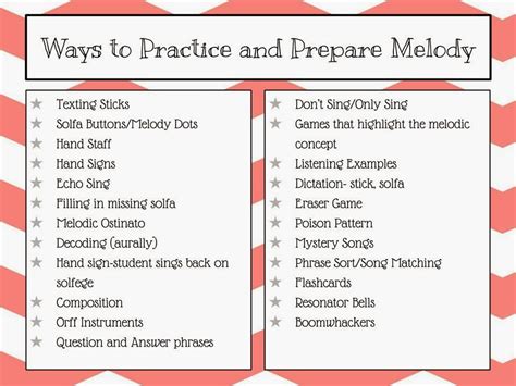 Ways To Practice And Prepare Melody Kodaly Corner