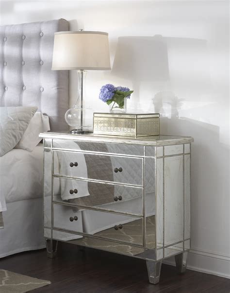 Mirrored Bedside Table Add A Touch Of Elegance