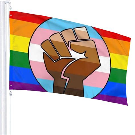 buy gay trans pride blm fist 3x5 in community gay pride lesbian transgender bisexual s banner uv