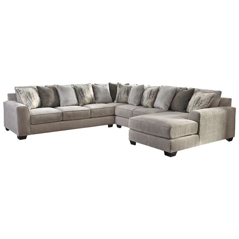 Benchcraft By Ashley Ardsley 39504s2 Contemporary 4 Piece Sectional