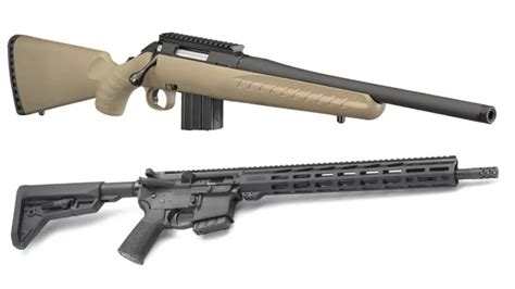 Three New Ruger 350 Legend Rifles Firearm Rack