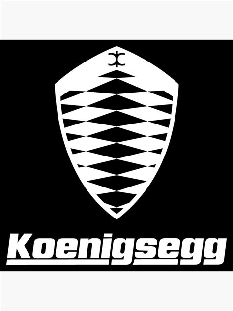 Koenigsegg Transparent Logo White Canvas Print For Sale By Seuyjosh