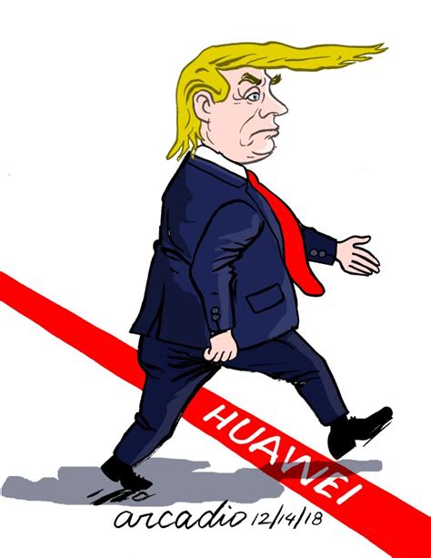 Political Cartoons Us National Emergency Surrounding Huawei
