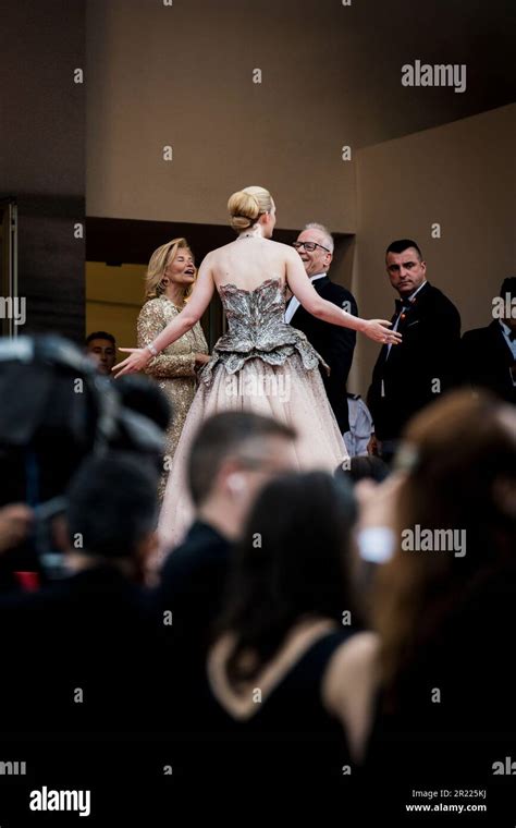 Cannes France 16th May 2023 Elle Fanning Attends The Red Carpet Of