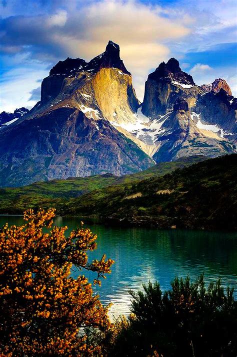 Torres Del Paine Chile 🇨🇱 ️🌟 Paisaje De Montaña Paisajes