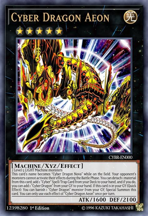 This card gains 300 atk for each guard counter on it. Custom Yu-Gi-Oh! Cards: Cyber Dragon Aeon : yugioh