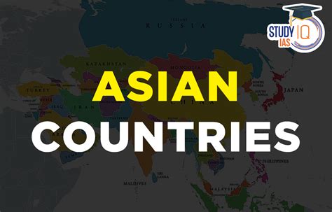 Asian Countries List Map Capitals Regions Name Currency