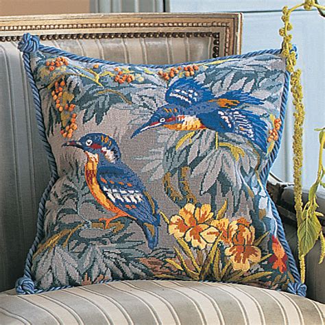 Glorafilia Tapestry Kit Needlepoint Kit Kingfishers Gl5021 Sew