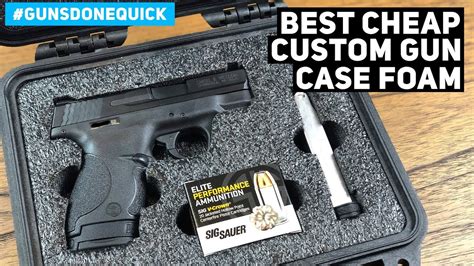 Shim the rigid foam in place with little chunks of foam. The Best Custom Gun Case Foam || Set Up Your Gun Case like ...