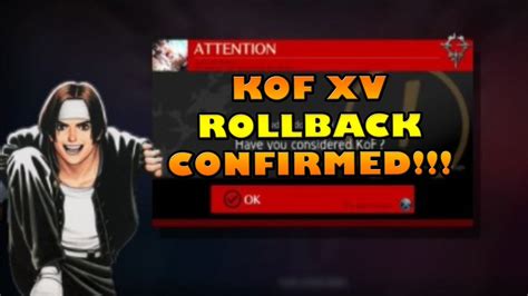 Snk Confirms Rollback Netcode For Kof Xv Youtube