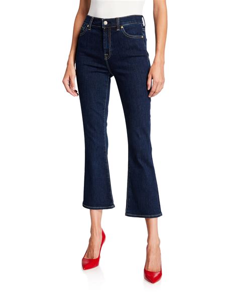 7 For All Mankind High Waist Slim Kick Flare Jeans Neiman Marcus