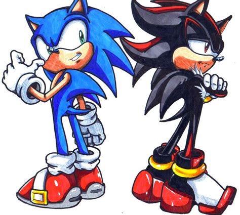 Sonic And Shadow By Trunks24 On Deviantart