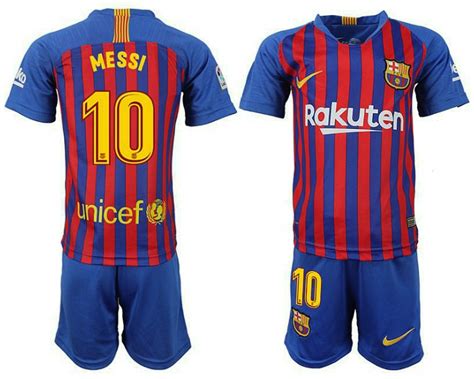 10 Lionel Messi Jersey Youth Barcelona 2018 19 Home
