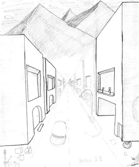 Building Perspective Drawing At Getdrawings Free Download