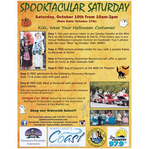 Downtown Pocomoke City City Spooktacular Halloween Costume Contest