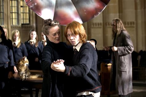 Heres Professor Mcgonagall Giving Ron Dance Lessons In Harry Potter