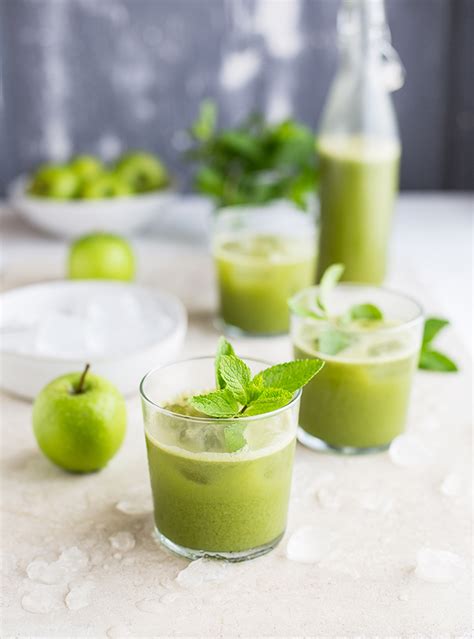 A Green Juice With Cucumber Celery Mint And Ginger Recipe Drizzle And Dip