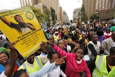 Les Sud Africains Marchent Pour Lindépendance économique La Presse