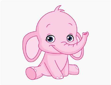 Clip Art Pink Elephant Clipart Baby Elephant Clip Art Hd Png
