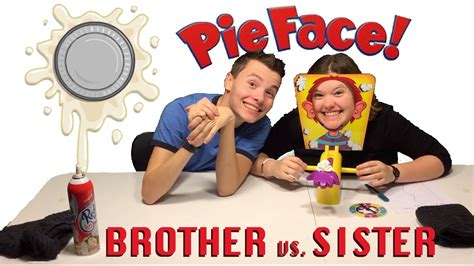 Pie Face Challenge Brother Vs Sister Youtube