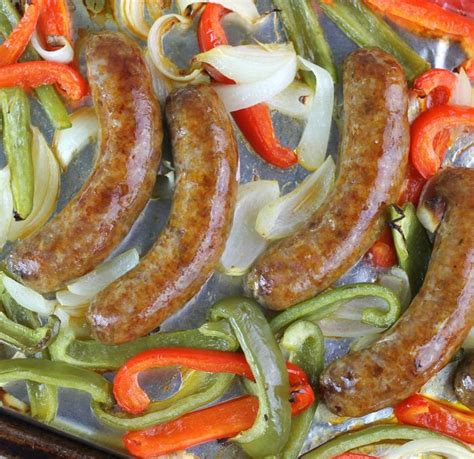 Baked Italian Sausage And Peppers Words Of Deliciousness