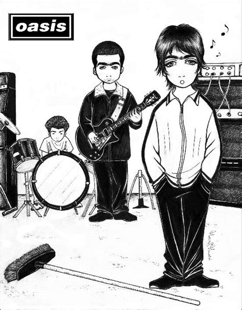 Oasis Whatever Cartoon Oasis Oasis Band Fan Art