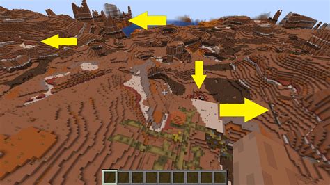 Savanna Village Near Badlands Ruined Portal Many Mineshafts And More