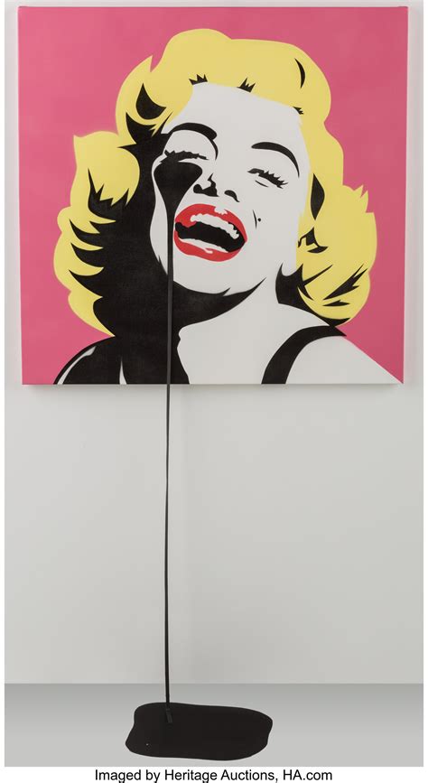 Pure Evil B 1968 Screaming Marilyn 2017 Spray Paint On Lot