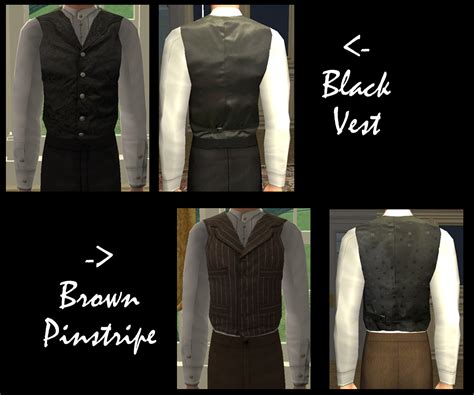Mod The Sims Suspenders And Shirtsleeves Victorian Male Separates