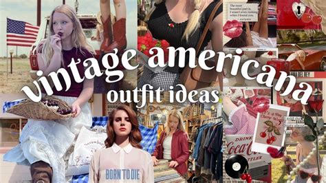 Vintage Americana Outfit Ideas 🇺🇸🍒 My Summer Aesthetic ♡ Youtube