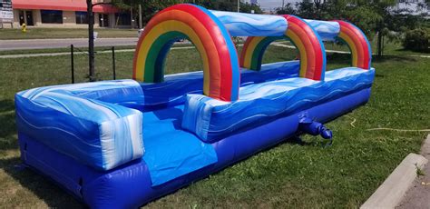 Inflatable Rainbow Slip N Slide X X King Of The Castle