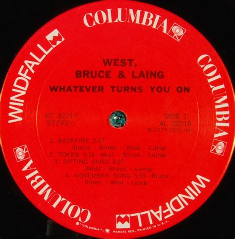 West Bruce And Laing Whatever Turns You On Used Vinyl High