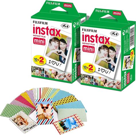 buy fujifilm polaroid film instax mini instant film 2 pk 2 x 20 includes 40 photo sheets 60