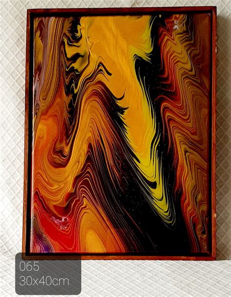 Original Abstract Acrylic Flow Art Painting On Canvas Etsyde