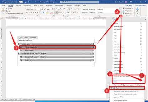 Tuto Comment Faire Un Sommaire Sur Word Table Des Matières