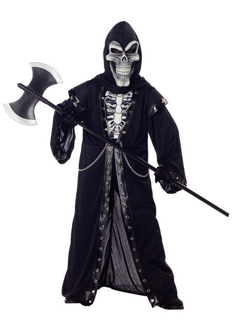 Scary Kids Grim Reaper Costume Kids Grim Reaper Halloween Costumes