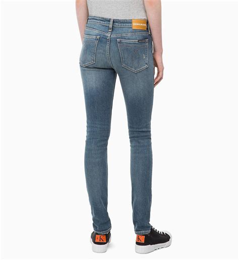 Calvin Klein Denim Ckj 011 Mid Rise Skinny Jeans In Denim Blue Lyst