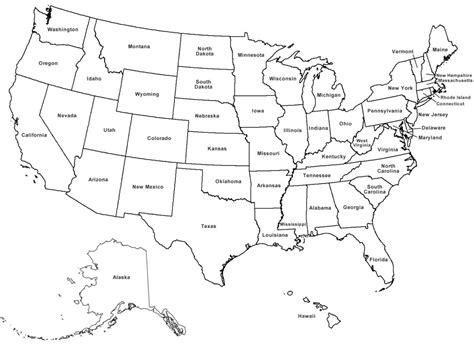 Map of usa with state names 2.svg. US Map with State Names Free Download