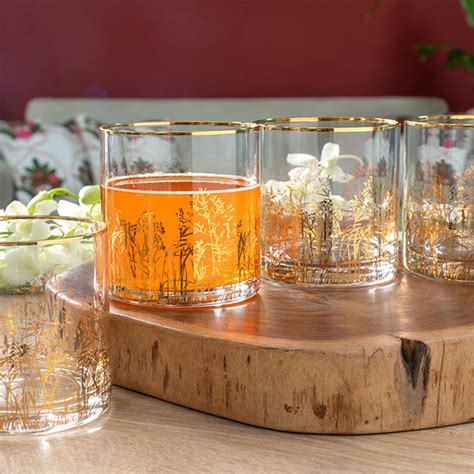 Golden Forest Whiskey Glass Set Of 6 Sofapotato