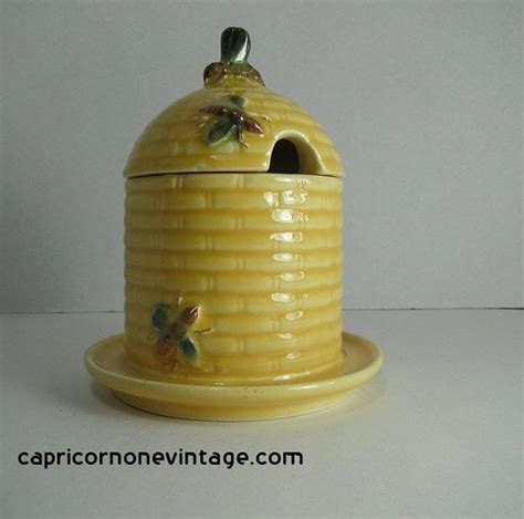 Vintage Goebel Honey Pot Bee Hive West Germany 1970s Kitsch Etsy Honey Pot Bee Hive Jam Pot