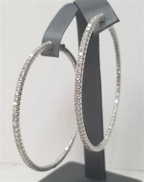 Fevereiro 122 Diamond Hoop Earrings Large Expensive Jewelry Luxury