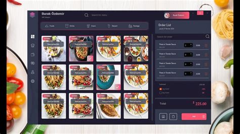 C Ui Design Pos Restaurant Design Idea Burak Özdemir Dashboard